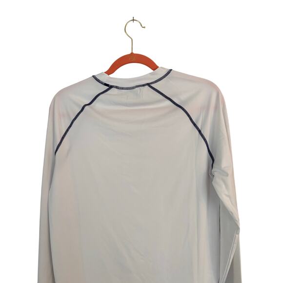Cabana Life White Long Sleeve Swim Sun Shirt S Beachy Boating Sailing Unisex - Picture 10 of 11